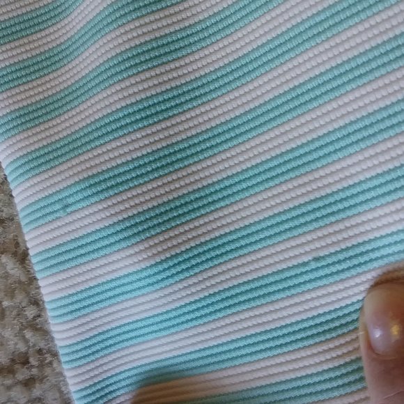 UGC YOUNGLAND TURQUOISE & WHITE STRIPE GIRLS DRESS - Picture 8 of 12